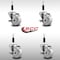 Service Caster 3'' SS Nylon Swivel 7/8'' Expanding Stem Caster Set with Brake, 4PK SCC-SSEX20S314-NYS-TLB-78-4 - alternate 2